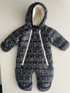Mackage x Roller Rabbit Kids Baby Down Snowsuit 3M Black